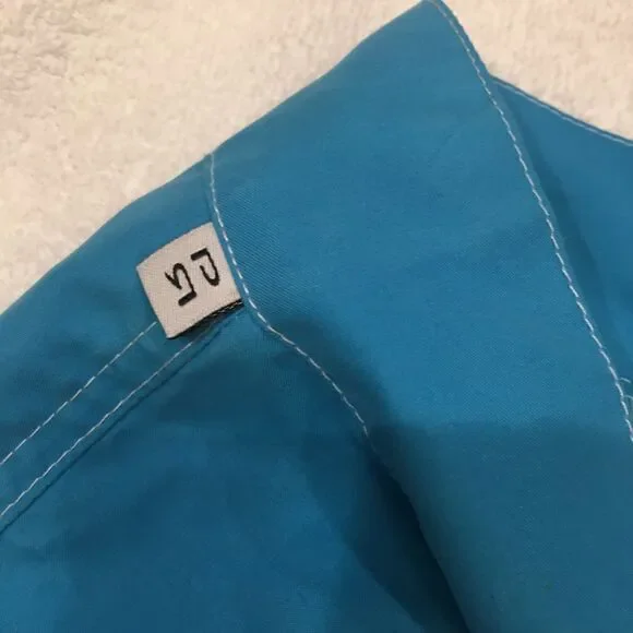 - Parke & Ronan size 36 light blue shorts size 36 zipper tie waist Velcro … - Picture 6 of 6